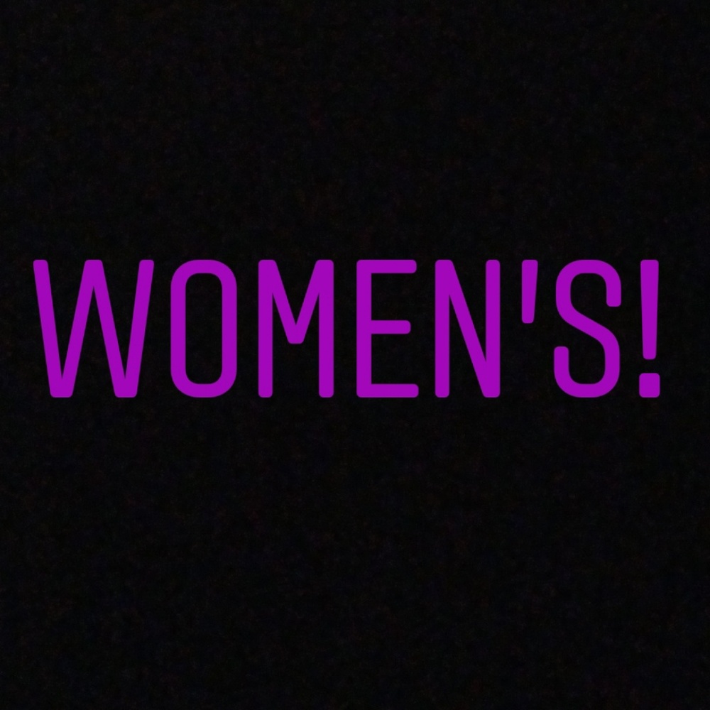 Womens clothing/shoes after this sign!